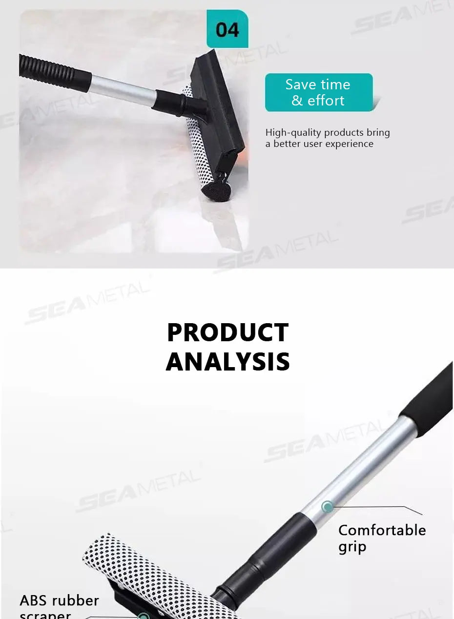 SEAMETAL T-Wischer Fensterreiniger Spiegel - 48×20×6 cm