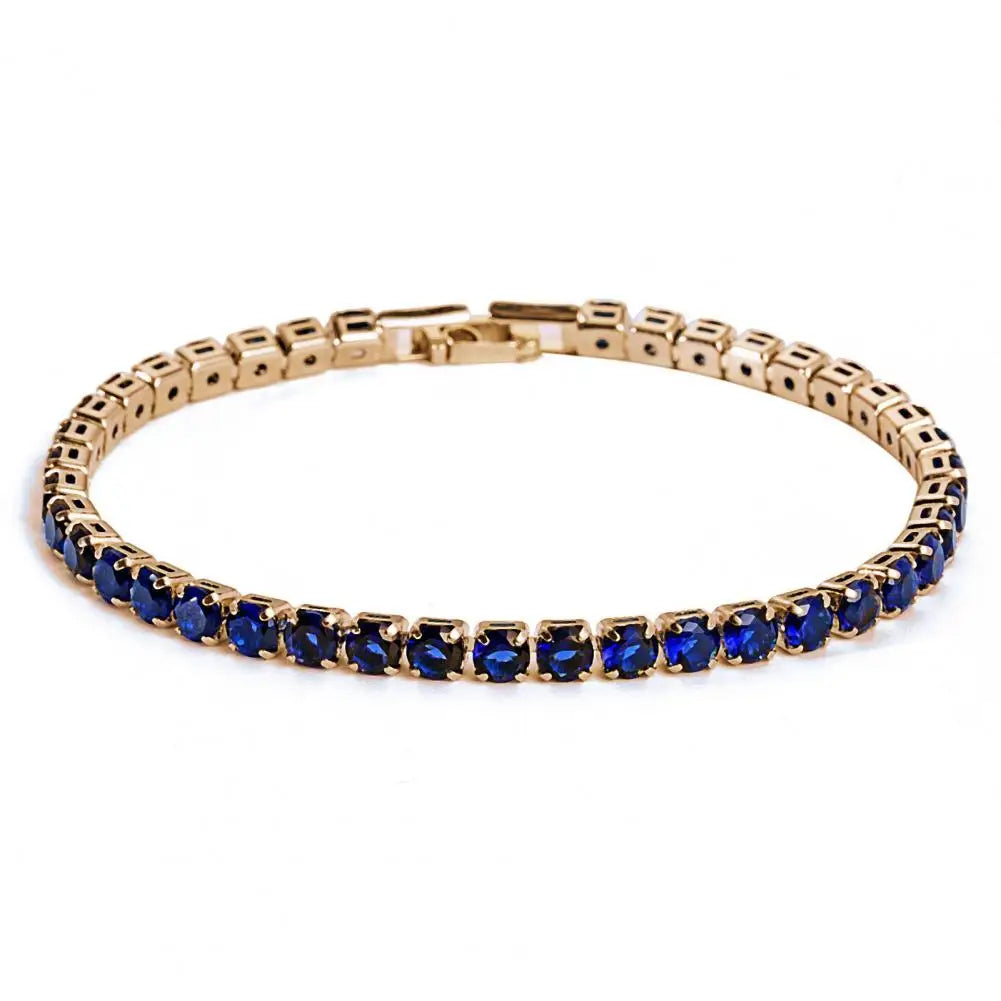 Mode Armband Strass Zart Exquisit Mehrfarbig Funkelnd Dress-up Hinreißend Tennis Armband Frauen Handgelenk Schmuck