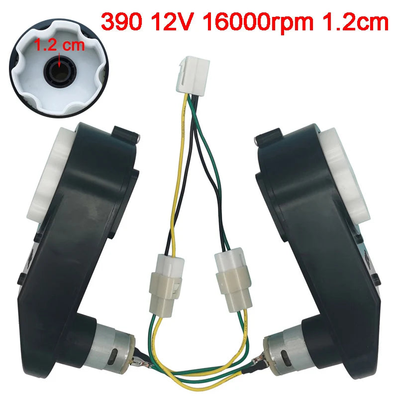 Motor de mașină electrică pentru copii 2025: Cutie de viteze 12V/6V CC - Colecție RC de mare viteză