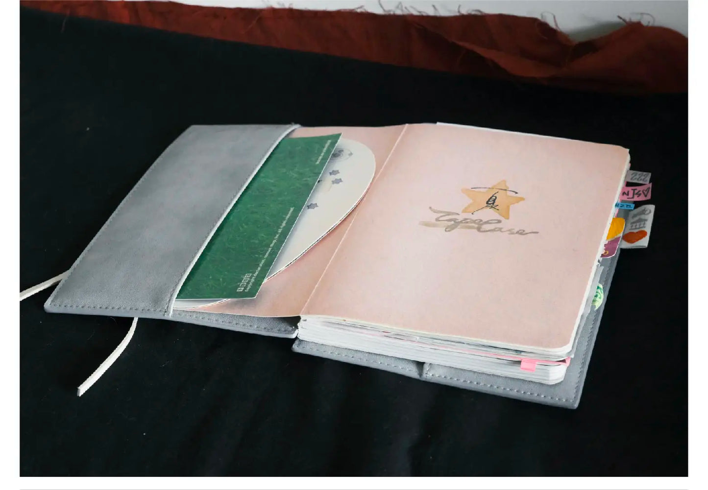 Pu Classical Vintage B6 Strap Notebook Adjustable Cover Thick Planner Pink Blank Paper Diary Rope Note Books Journal Accessories