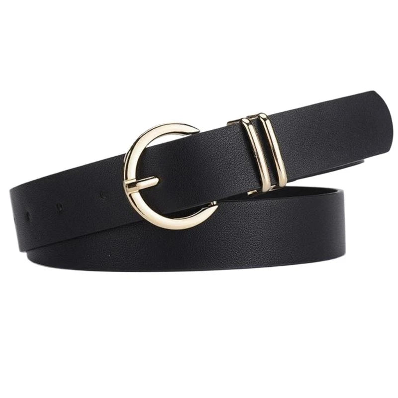 West Biking 39BD Eleganter Taillengürtel - PU 5 cm Gold