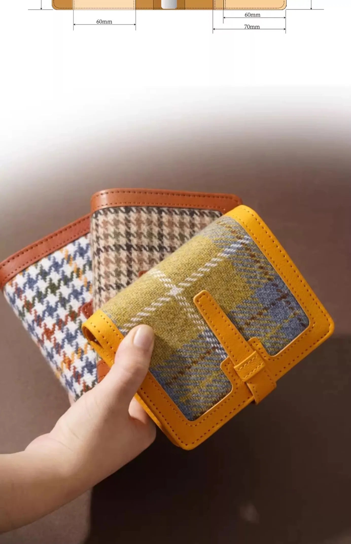 pu Leather Small Notebook Student Binder M5 Notepad Girls Portable Card Holder Simple Niche Design