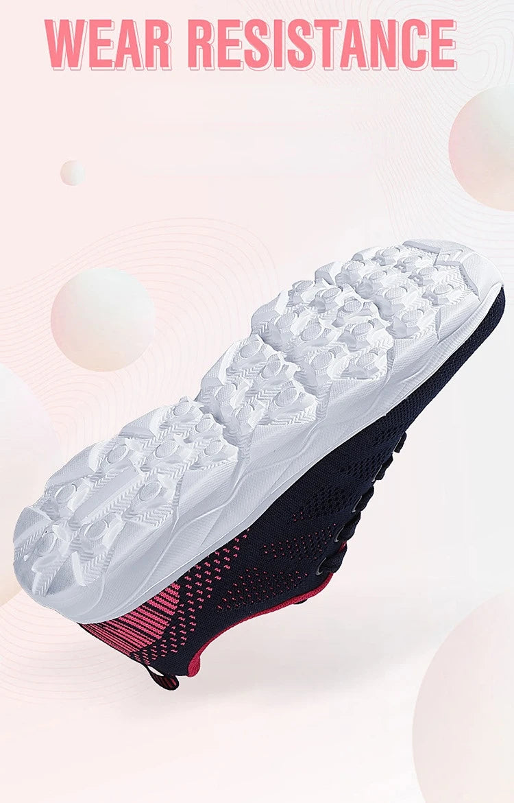 Hot Sneakers Shoes for Women Soft Flat Casual Shoes 2025 Spring Summer Light Breathable Mesh Sneakers Walking New Ladies Shoes
