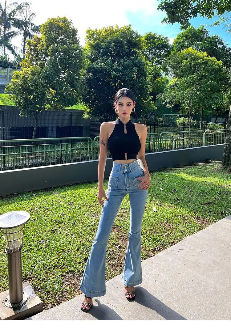 HELIAR Women elegant Tank Tops Chic Y2K Tops Halter Off Shoulder Tops Crop Tops Elastic Solid Tank Tops For Women Summer