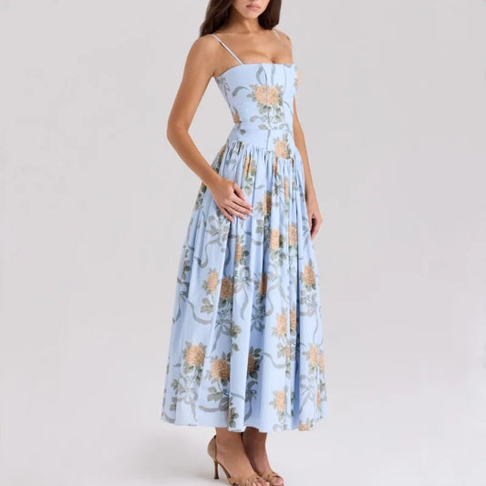 Rochie elegantă de vară Luna Belle - Maxi florală S-XL