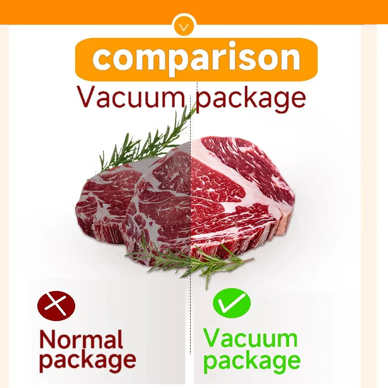Vacuum Sealer Household Packaging Machine Portable Fresh-keeping Machine Lcd Screen Automatic Four Modes Plastic Bag Sealant