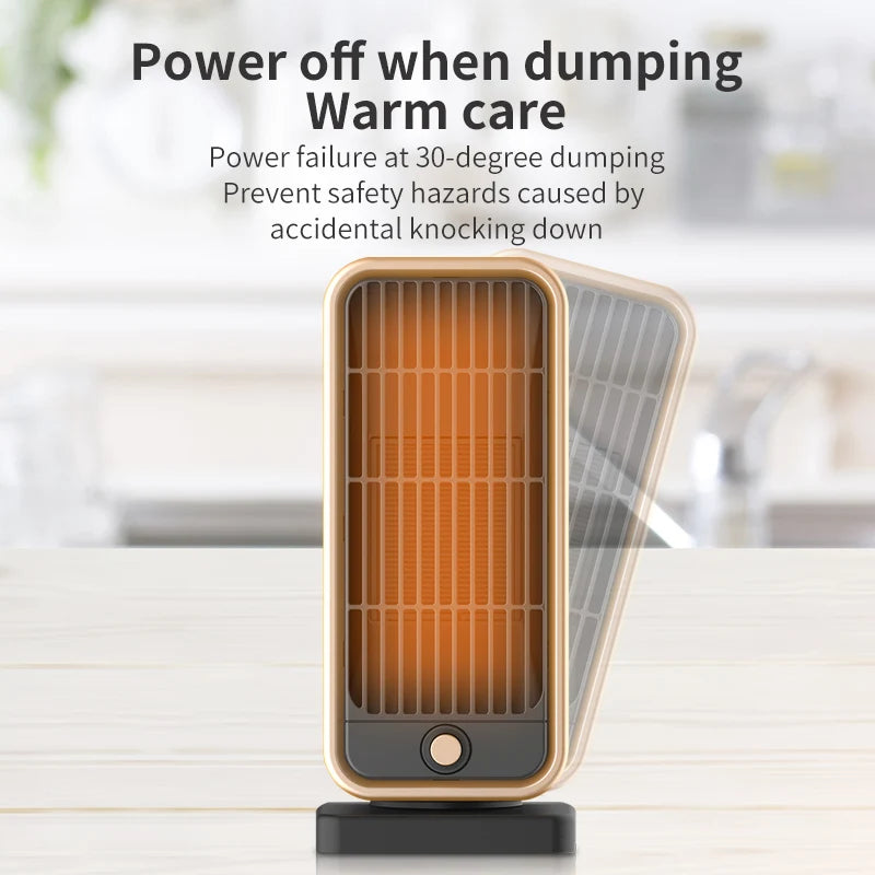 ATWFS 500W/220V Elektrischer Heizer für Räume PTC Keramik Elektrische Heizer Blatt Portable Hausheizung Fuß Handwärmer