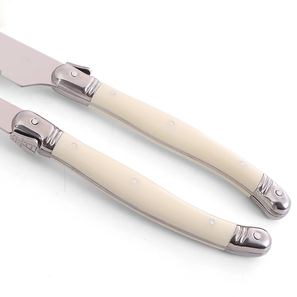 Stainless Steel Carving Knife Fork Set BBQ Slicing Grill Vegetable Tools Salad Serving Tools Turkey Knife Steak Roast Meat Fork