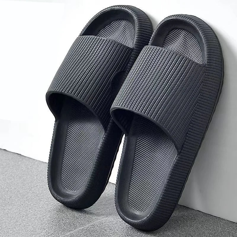 Frauen Dick Plattform Cloud Hausschuhe Sommer Strand Eva Weich Sohle Slide Sandalen Freizeit Männer Damen Innen Badezimmer Anti-Rutsch Schuhe