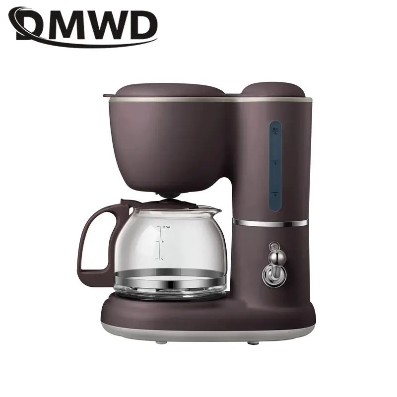 Fully Automatic Drip Coffee Maker Drip filter 600ml American coffee machine Tea Boiler Espresso Maker for home office 220V