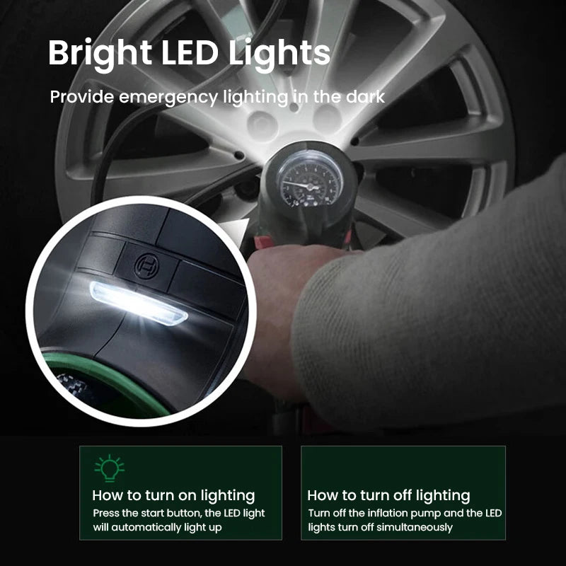 Bosch 18V Universal Air Pump Cordless Electric Air Compressor for Car Motorcycle Bicycle Tire Inflator with Air Pressure Display