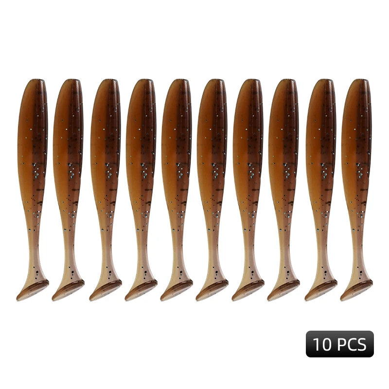 MEREDITH Easy Shiner Angelköder 50mm 65mm 75mm 100mm Wobbler Karpfen Angeln Weiche Köder Silikon Künstlich Plastik Köder