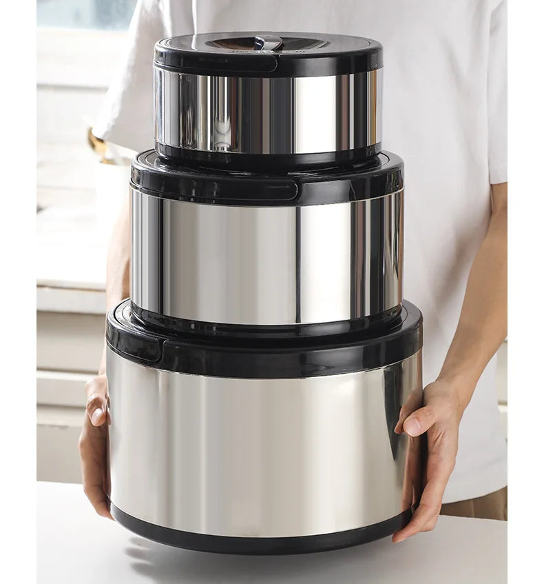 Large Capacity Commercial Portable Insulated Pot with Rice and Household Three Piece Set Insulated Bucket