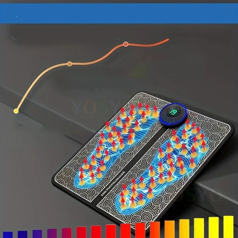 Masaj electric pentru picioare, pernă de relaxare musculară, pentru masaj, fitness, sport în aer liber, acasă, familie, relaxare