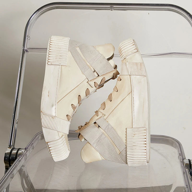 Ghete Black Street Original Design Goodyear Patchwork - Parte superioară din piele, talpă din cauciuc, mărimi 40–46