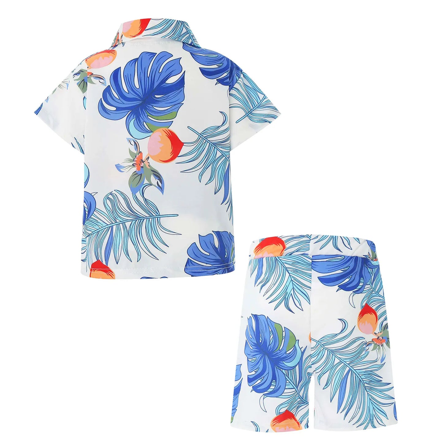 Jungen-Sommer-Set 2025: Hawaii-Hemd & Shorts - Premium Vacation Collection