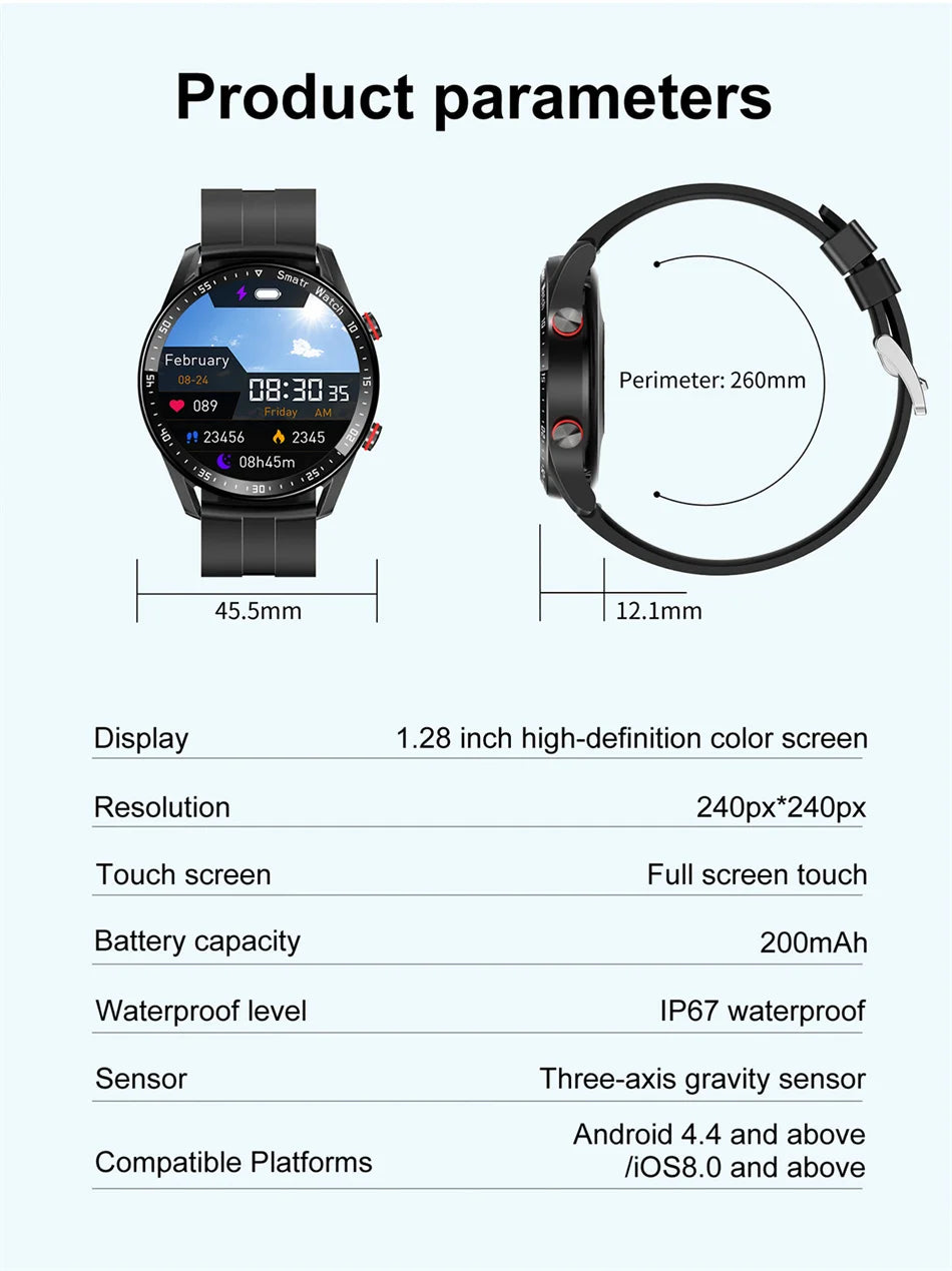 HiWatch Plus EKG/PPG Bluetooth - 180-220mAh 26mm 240x240