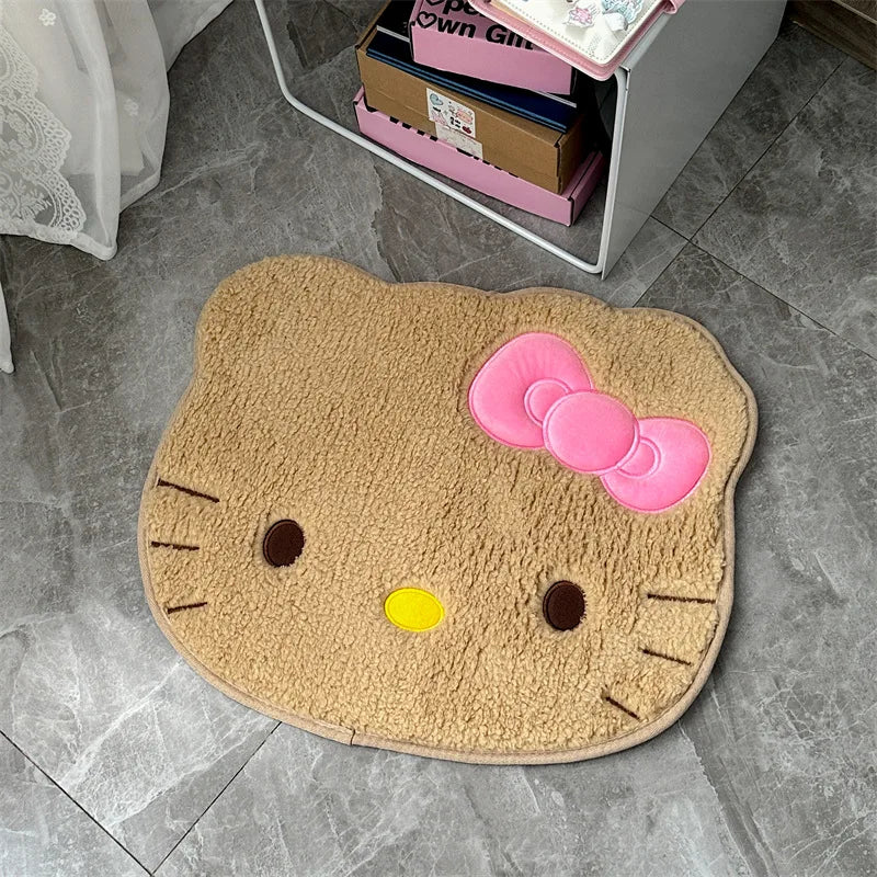 MINISOCN Hello Kitty Plüschteppich - 50x60 Cm Anti Rutsch