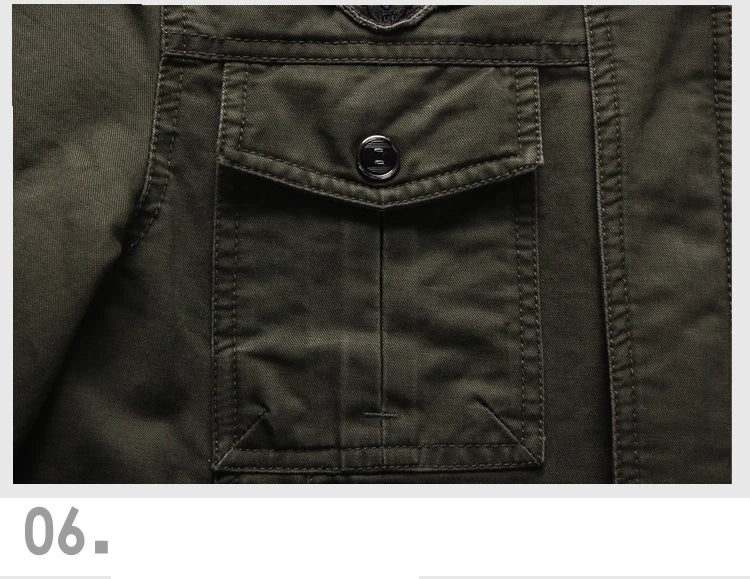 Alpha Military Jacke Casual - Baumwolle M-6XL Taschen