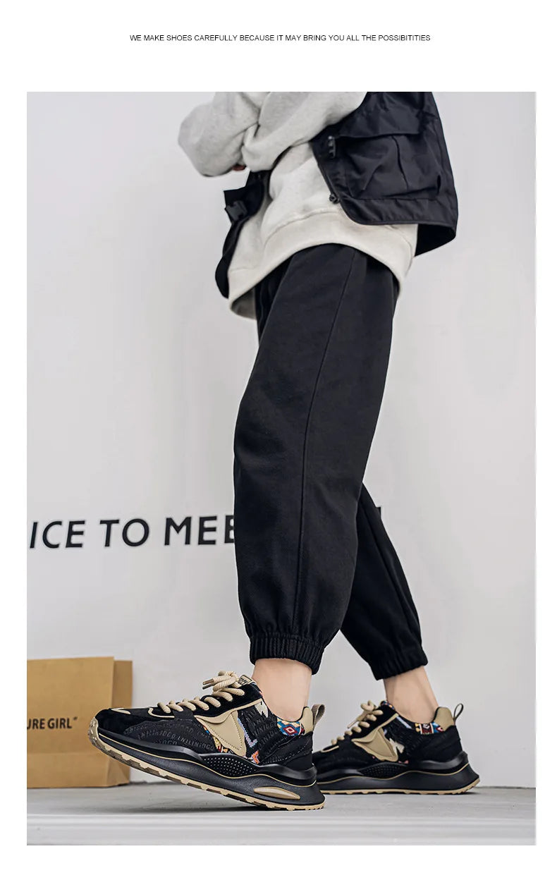 Pantofi sport pentru bărbați, pantofi sport de primăvară 2025, pantofi sport casual, versatili, confortabili, la modă, de nișă, antiderapanți, rezistenți la uzură, retro