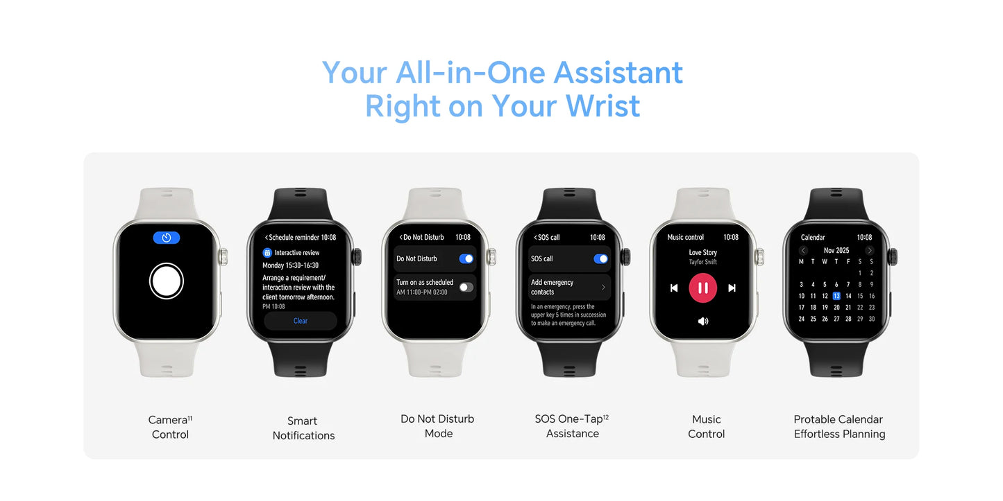 Global Version HONOR CHOICE InFoWear Watch 2i Smartwatch 1.85inches AMOLED Screen All-Day Health Monitoring Bluetooth Call
