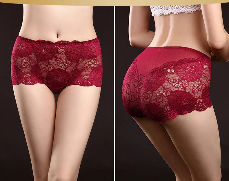 Plus Size Beliebte Unterwäsche Frauen Höschen Slips für Weiblich Hipster Unterhose Elegant Lingerie Spitze Baumwolle Tanga Brazilian Große Größe Beliebter Verkauf