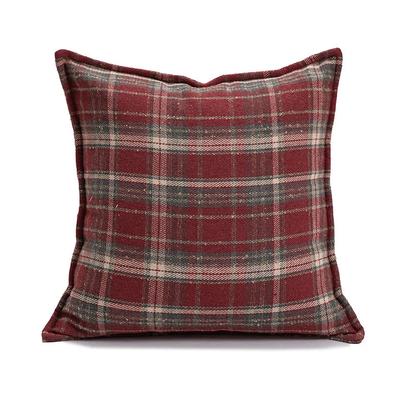 Christmas Pillowcase Christmas Tree Pillow New Year Plaid Sofa Throw Cushion Atmosphere Christmas Decoration Back Pillow Covers