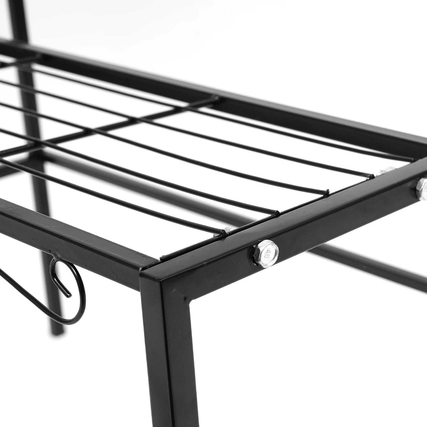 NONE Blumentopf-Präsentationsständer 3-stöckig 70x58x60 cm Metall