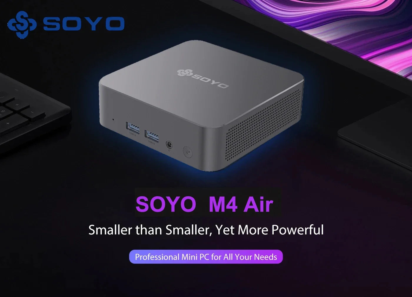 SOYO M4 Air Intel N95 - 16 GB RAM, 512 GB SSD, Mini-PC