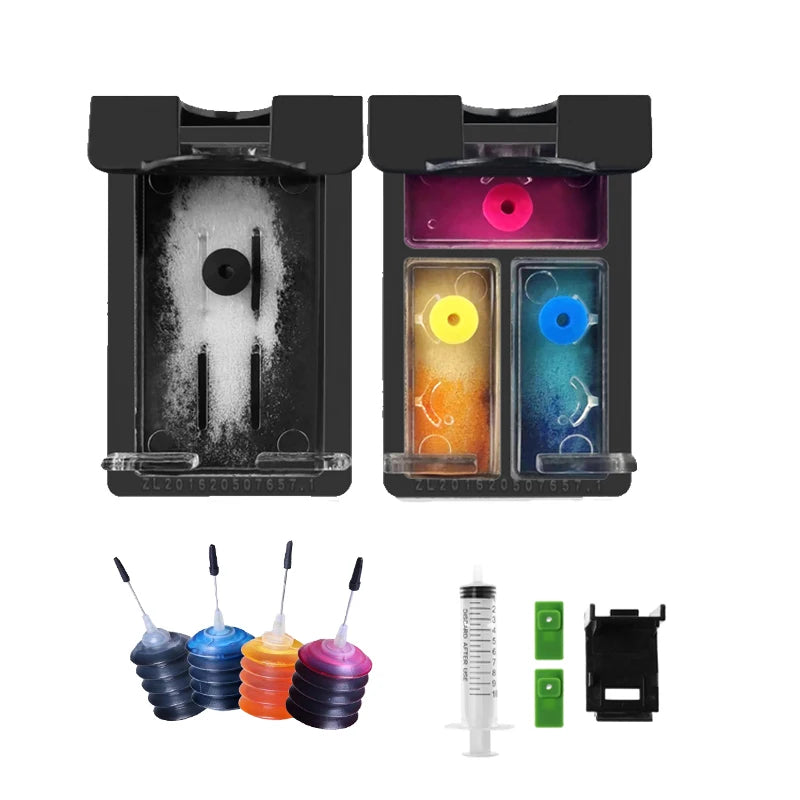 Vilaxh 305 305XL Refill Ink Cartridges Compatible for HP 305 305XL DeskJet 2700 2710 2720 2721 2722 2723 4110 4120 Printer