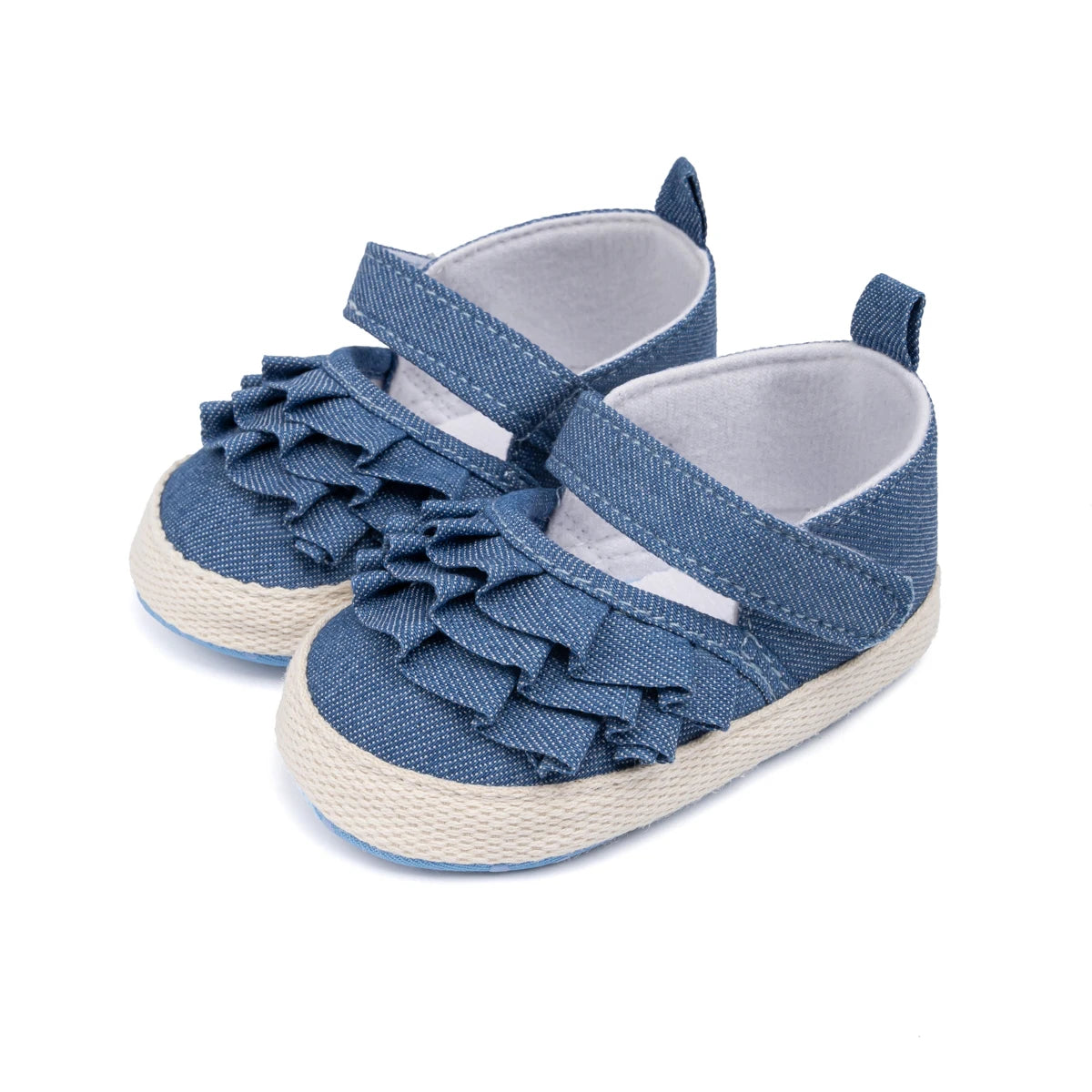 KIDSUN Schöne Spitze Baby Mädchen Schuhe 2025 - Frühling Herbst Baumwolle Sohle Rutschfest - Kleinkind Erste Laufschuhe Krippe Prinzessin Hochzeit