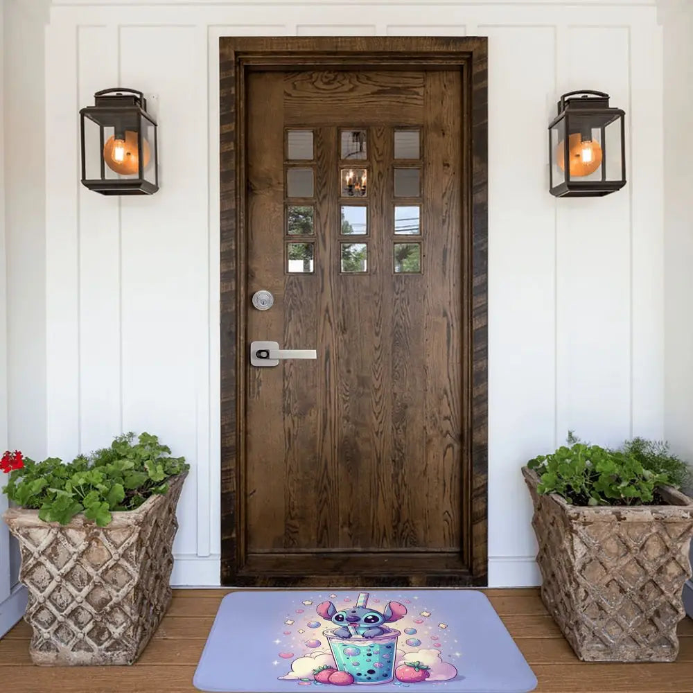 Custom Cartoon Stitch Floor Door Kitchen Bathroom Mat Anti-Slip Outdoor Doormat Bedroom Balcony Entrance Rug Carpet Footpad