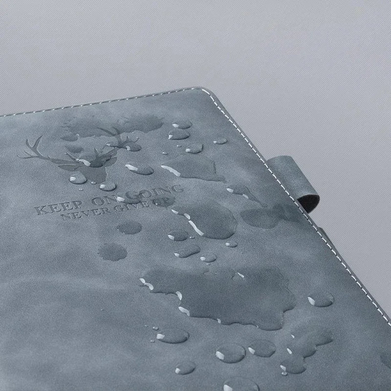 Caiet DDAYUP din piele cu copertă moale - A5, 200 pagini, semn de carte