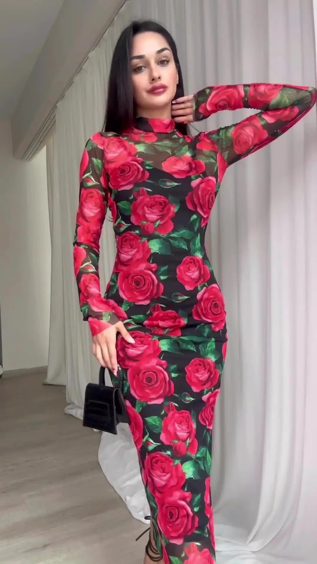 Rochie musulmană pentru femei, model mânecă lungă, model Abaya, rochie de seară, model Ramadan, Kaftan, Islam, Dubai, arab, rochie lungă, 2024