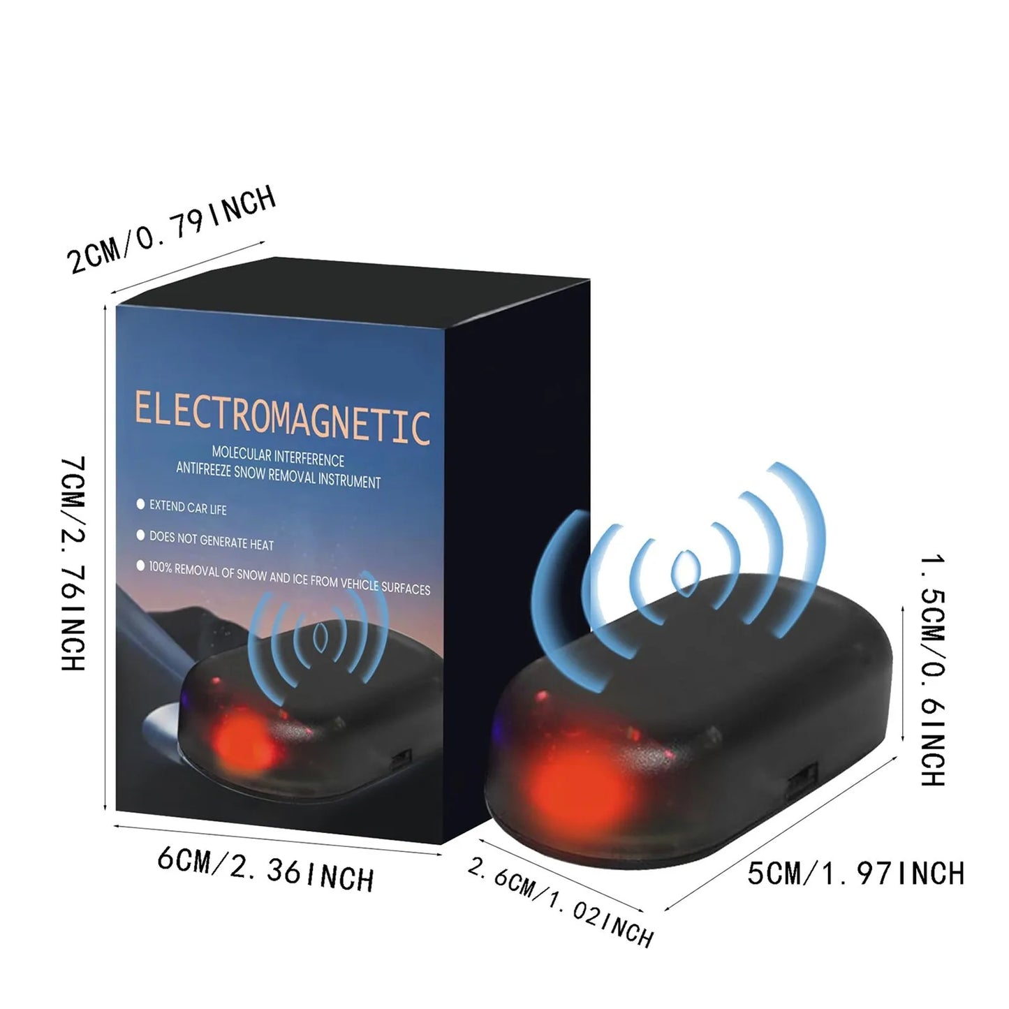 Car Snow Removal Tool Car Window Glass Ice Snow Remover Anti Freeze Anti Fog Device Winter Deicing Device Freeze Prevention