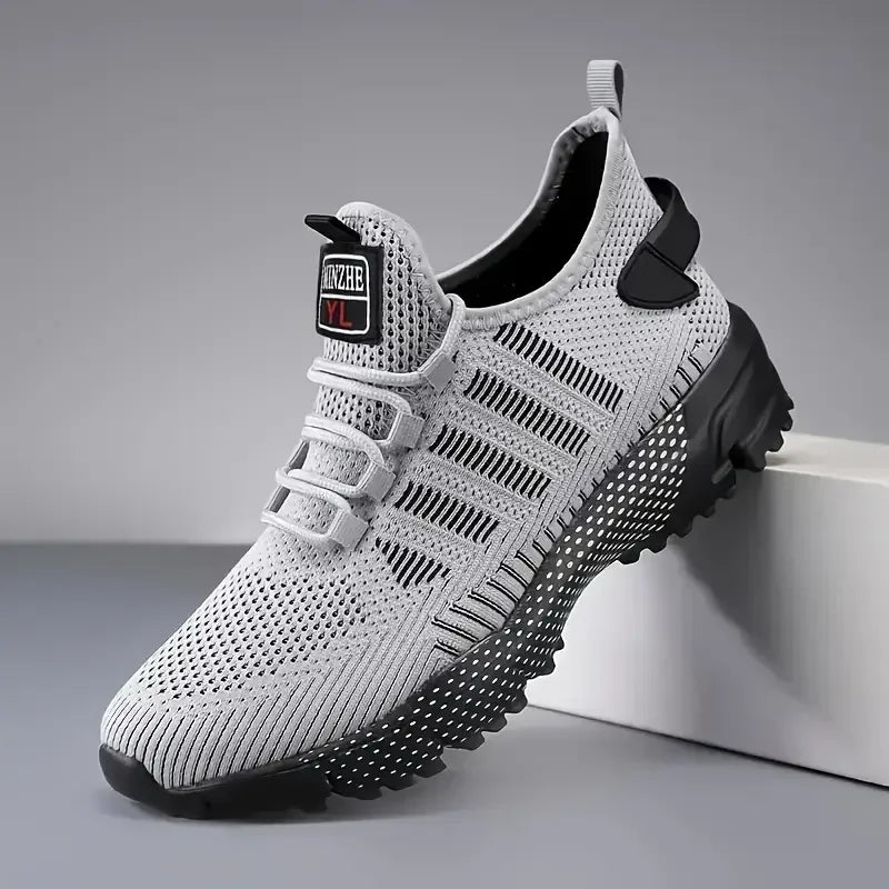 Men's Sneakers Running Shoes for Men Lightweight High Quality Mens Shoes Mesh Casual Sneaker Lace-Up Summer Sports Tennis Shoe