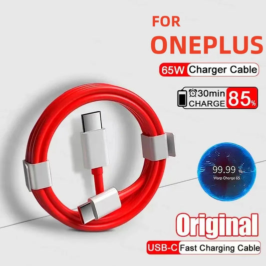 PD 65W Supervooc Schnell Ladegerät Kabel Für Oneplus Ace 12 11 10T 9 8T 7T Pro USB C Zu Typ C Kabel Warp Dash Laden 6T 5T Daten Draht