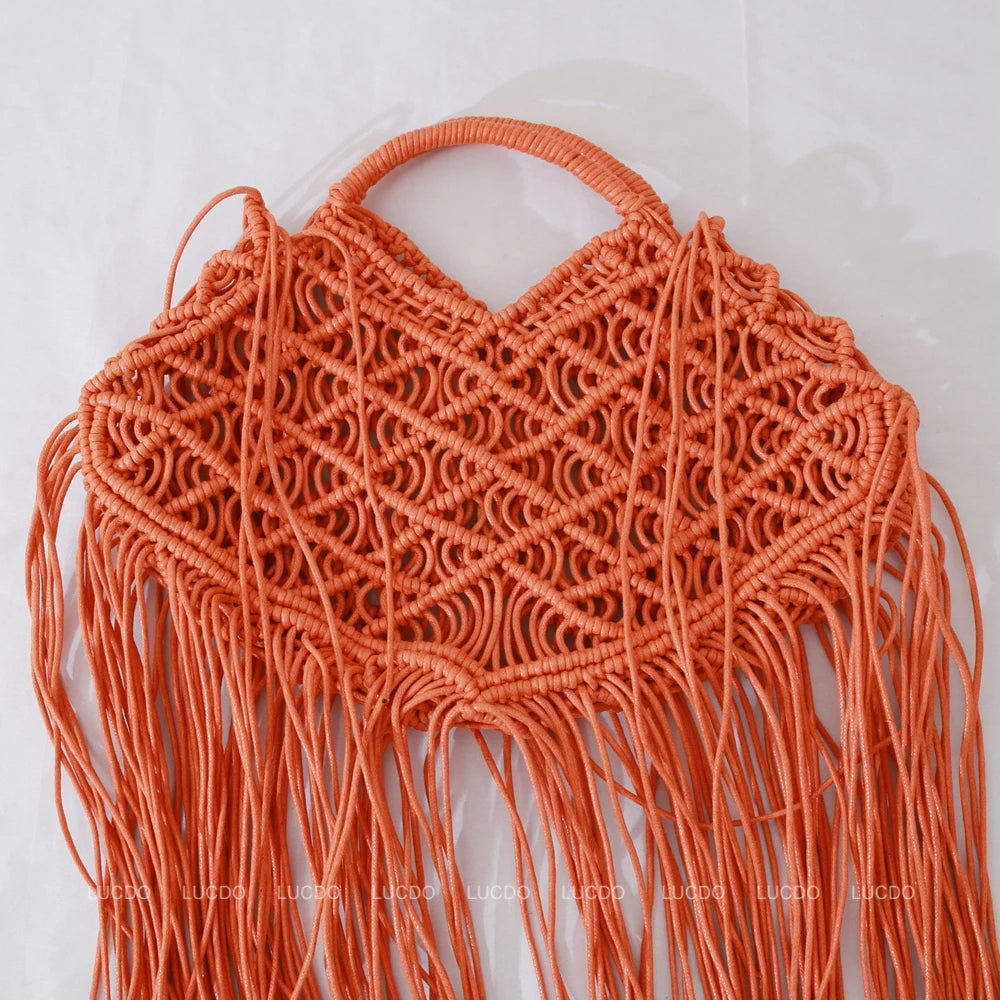 Geantă de mână pentru femei, geantă de umăr cu ciucuri, model boem, tip coardă, tip tote, vară, tip pungă de mână, tip pungă de mână, tip pungă de mână mare, tip pungă de plajă, tip pungă de mână