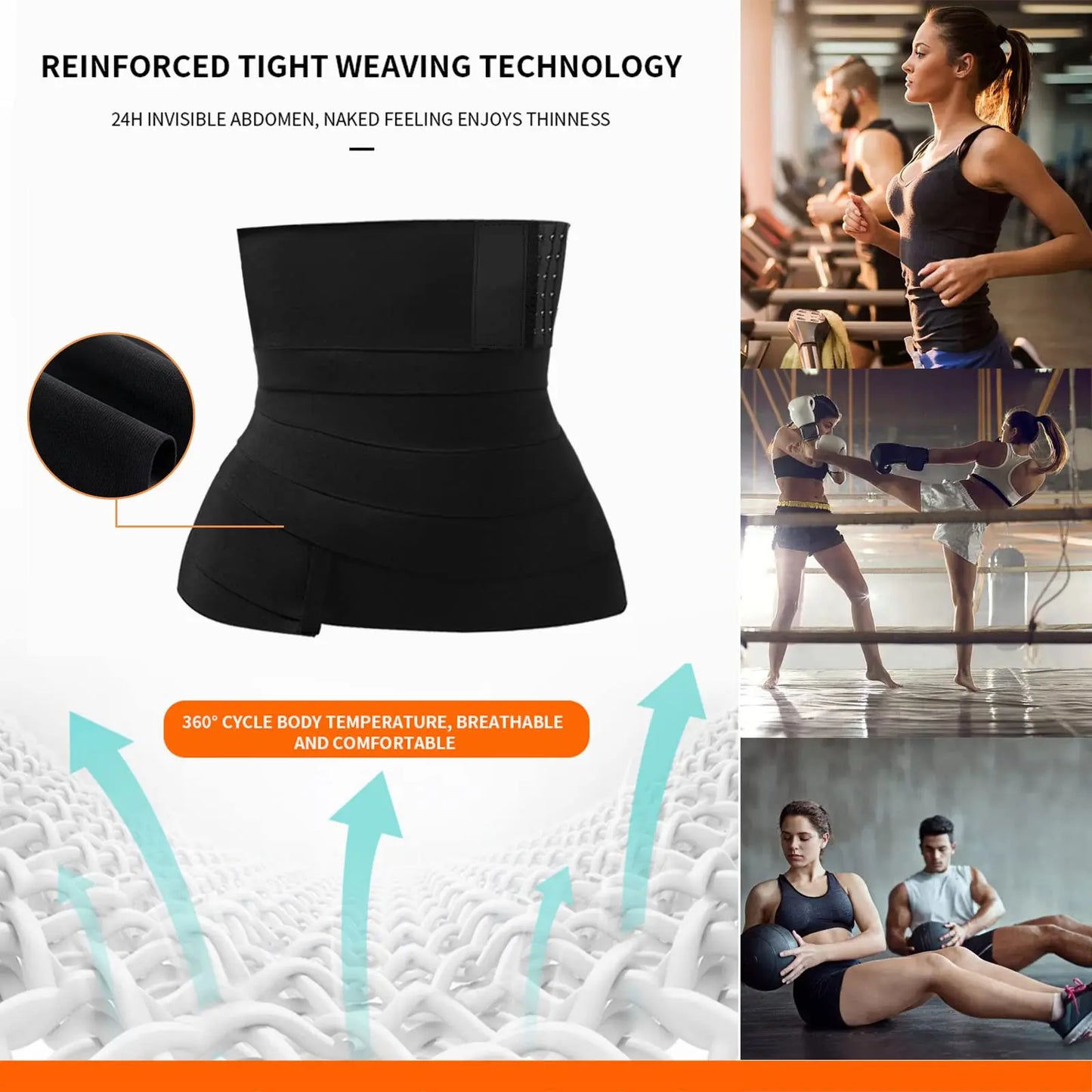 Taillen Trainer Gürtel für Damen - Taille Bandage Wraps Bauch Schweiß Wrap - Plus Size Bauch Body Shaper Workout Trimmer Gürtel