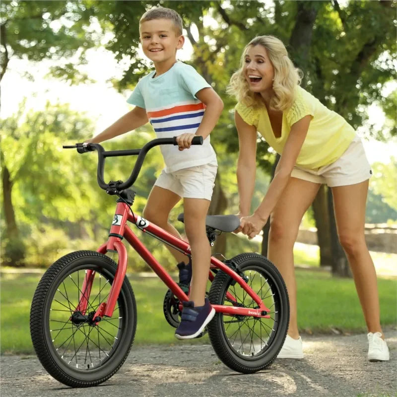 Kinder-Fahrrad 2025: Disc Brake Children's 16-inch Mountain Bike with Auxiliary Wheels - for Boys and Girls 6-12 Years Old Pedal Children's Bicycle Collection