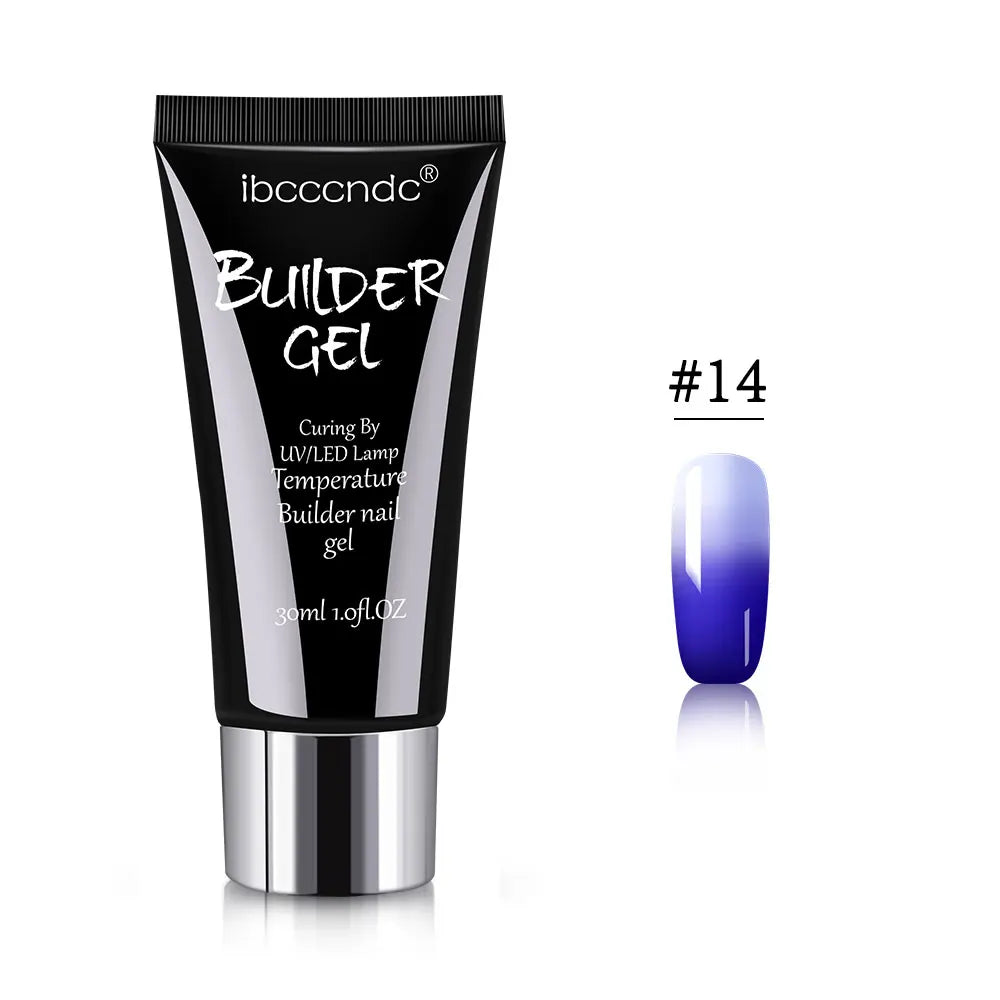 Gel semipermanent pentru unghii, gel de unghii Polygels, lampă UV LED, material pentru extensii de unghii, lampă acrilică, temperatură