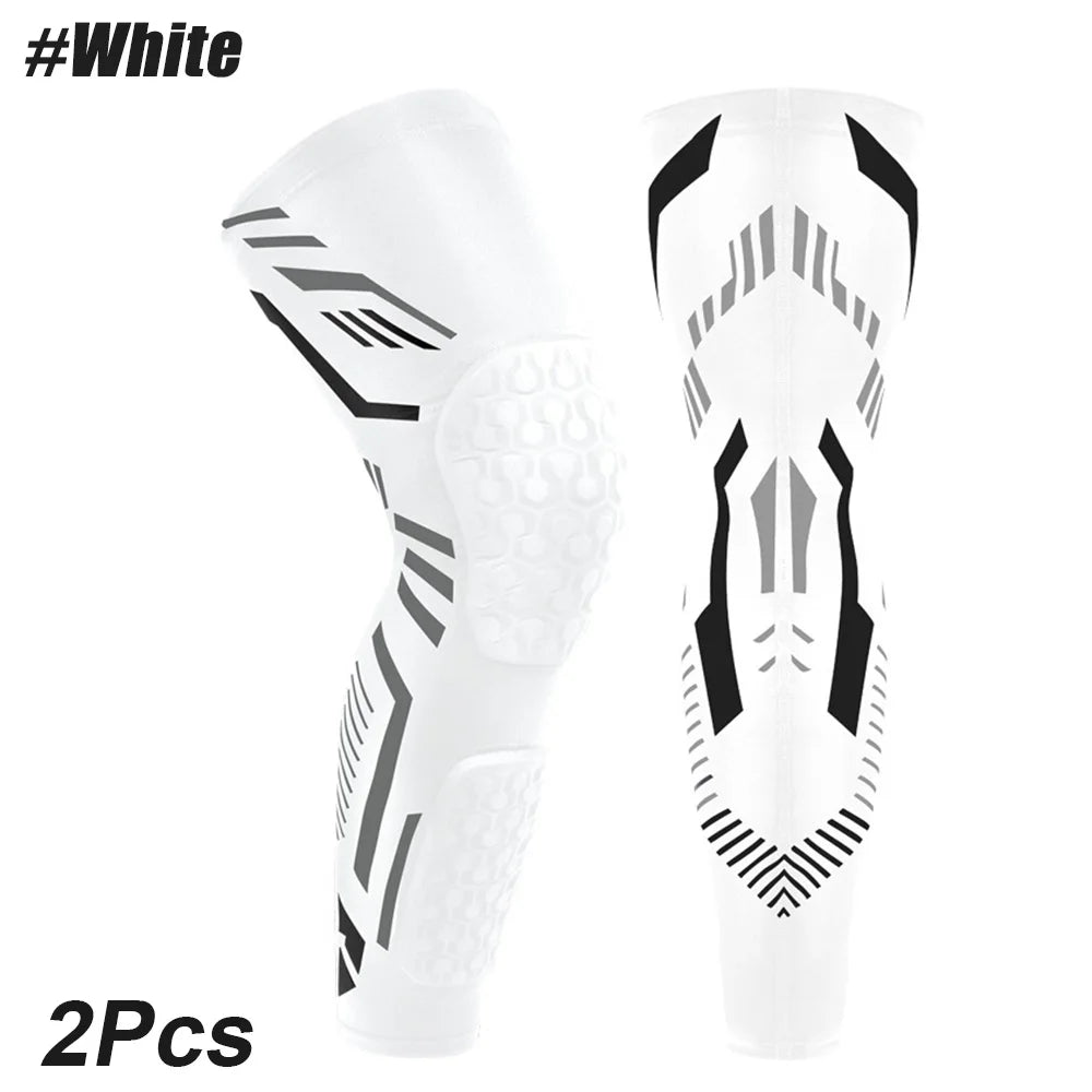 Anti-Kollision Gepolstert Knie Kompression 2025 - Lang Bein Ärmel Sports Basketball Football - Volleyball Knie Pads Schienbein Support