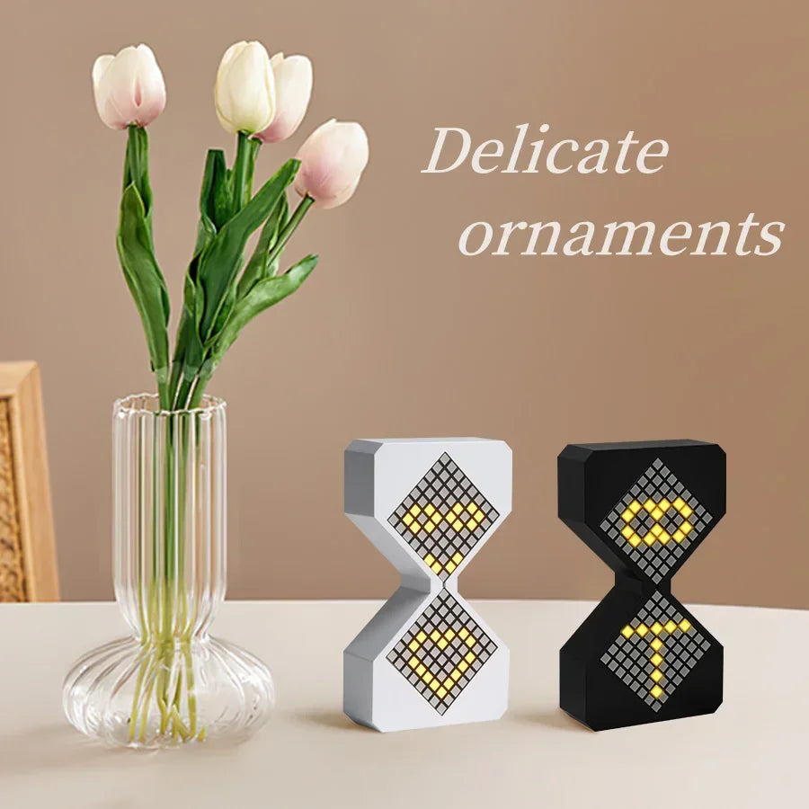 Kreativ Elektronisch Timer 3D Sanduhr 2025 - Ornament DIY Digital Sand Uhr - Zeit Toilette Sanduhr Schlafzimmer Küche LED Nachtlicht
