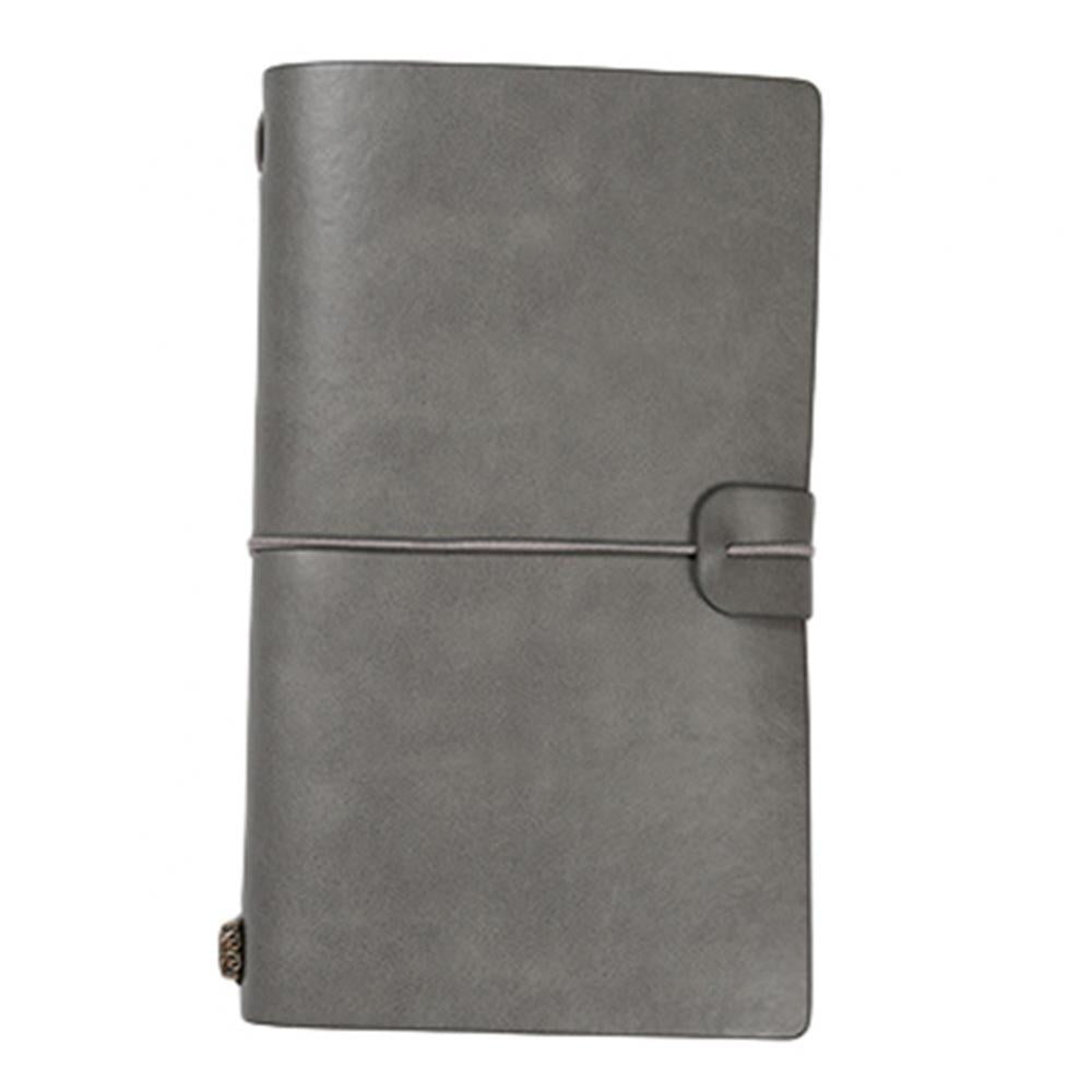 PU Leather Loose Leaf Notebook Traveler Journal Diary Portable Travel Notepad Diary Notebook Pen Holder Record Book Stationery