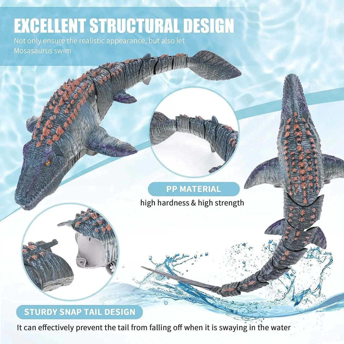 Mosasaurus RC Tauchspielzeug - 2.4G Fernbedienung 30cm