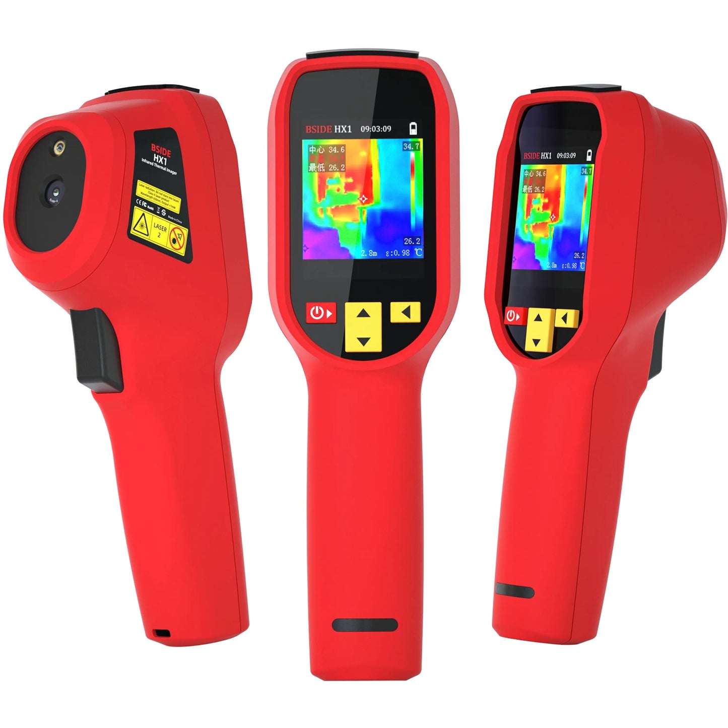 Wärmebildkamera 2025: BSIDE Handheld Thermal Imaging - 240X240 Temperatur-Messgerät für PCB, Automobil und Pipeline-Inspektion
