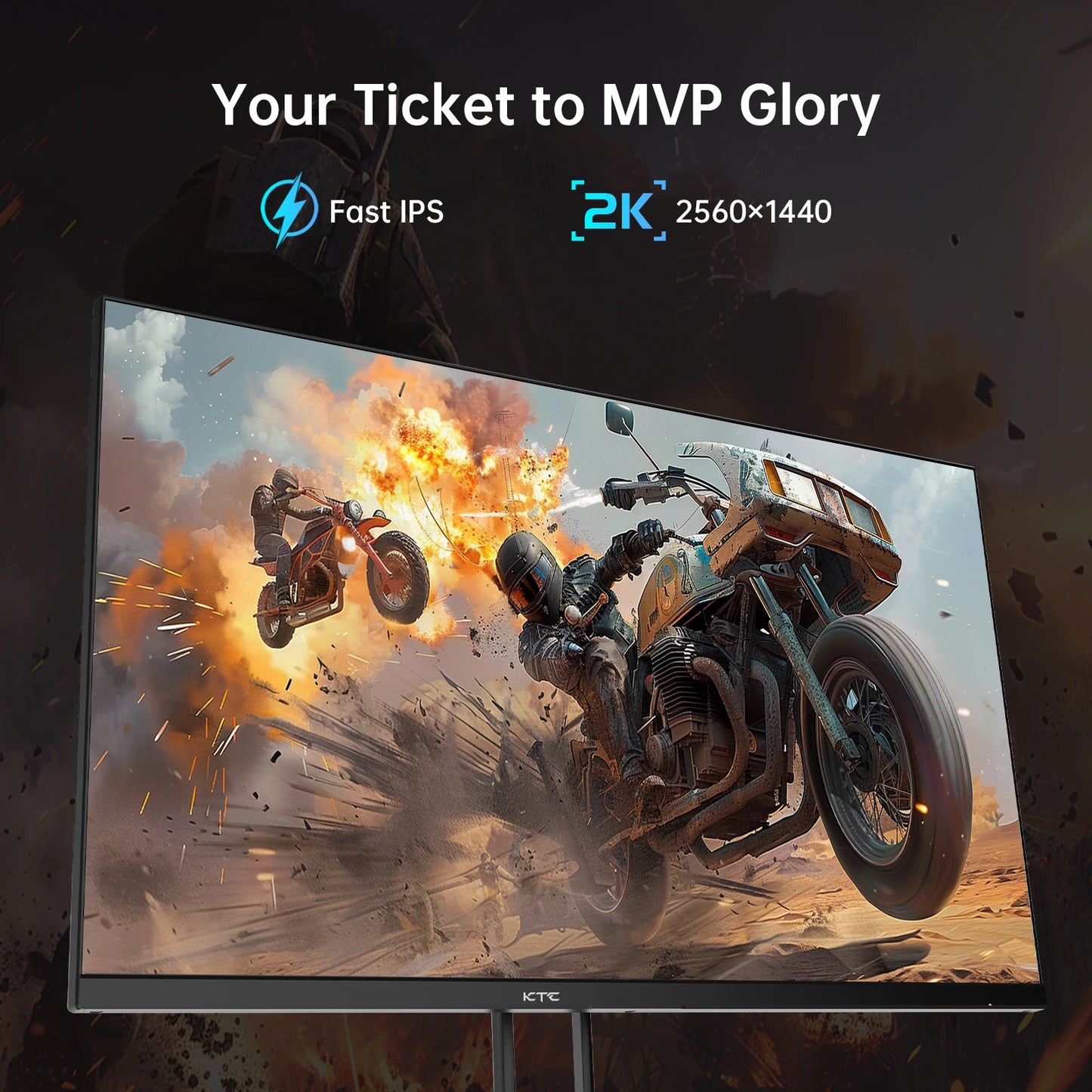 (H27T22 Upgraded Version)KTC H27T22C 27" Gaming Monitor 2560x1440 QHD 16:9 ELED 180Hz Fast IPS Panel Screen 1msGTG Response Time