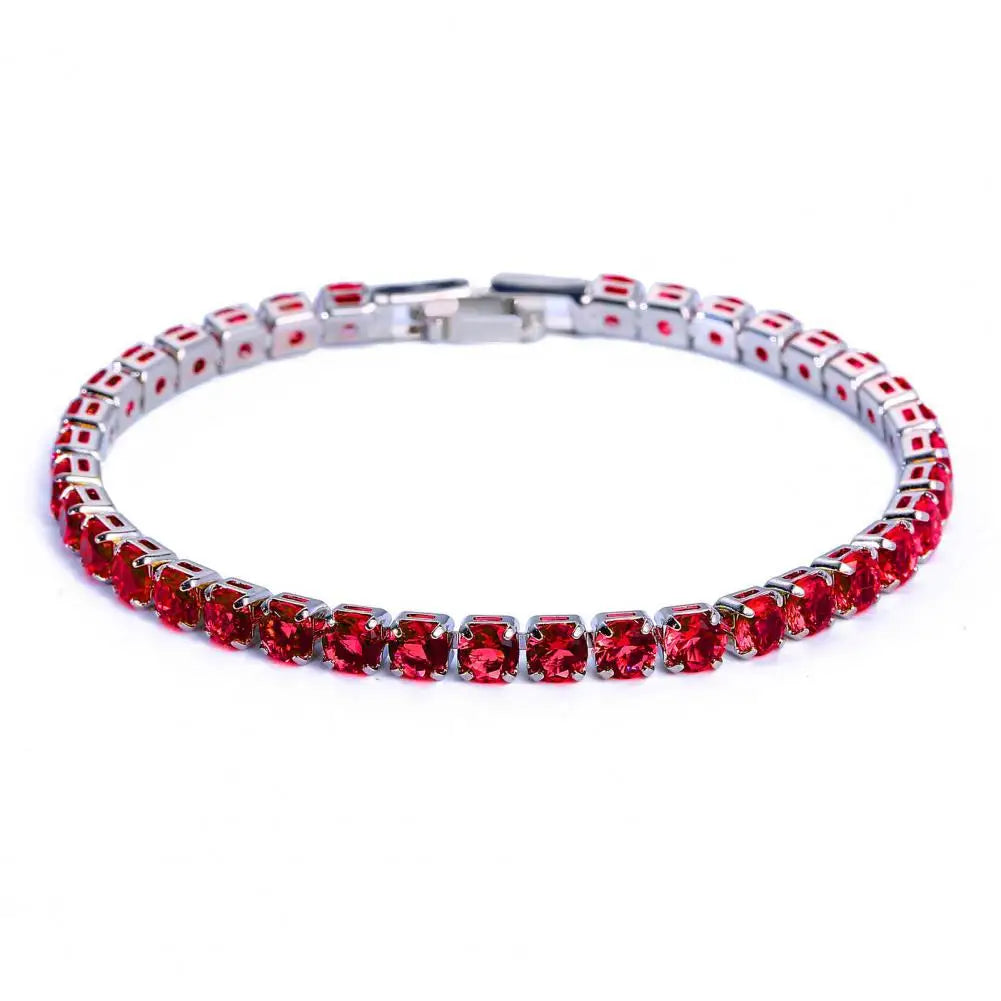 Mode Armband Strass Zart Exquisit Mehrfarbig Funkelnd Dress-up Hinreißend Tennis Armband Frauen Handgelenk Schmuck