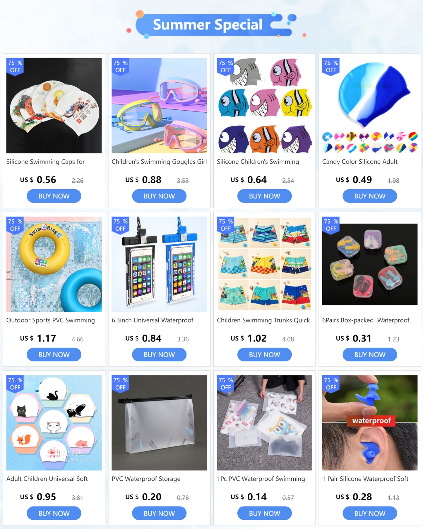 PVC Waterproof Swimming Bags Outdoor Sports Travel Bathing Storage Bag Women Transparent Beach Sea Pool Supplies