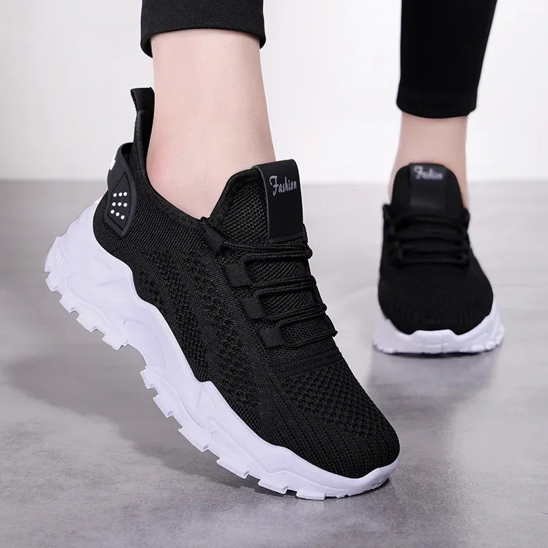 Damen-Sneaker 2025: Rollstep Women's Chunky Sneakers Lightweight Soft - Fashion Walking Shoes Breathable Tennis Sport Gym Workout Collection